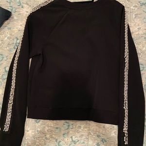 Black Juicy Couture top with pearls